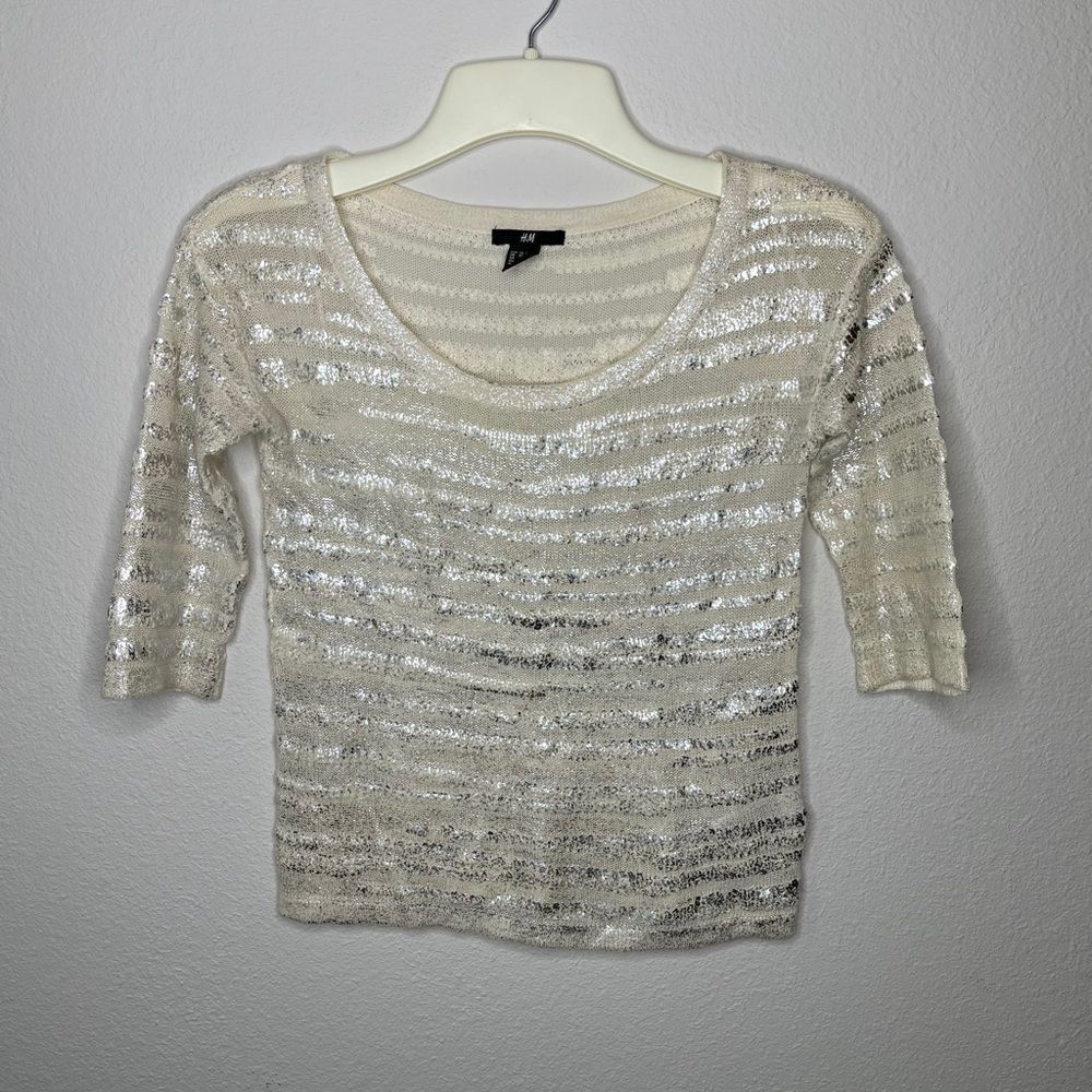 H&M Metallic Sweater - Picture 7 of 7